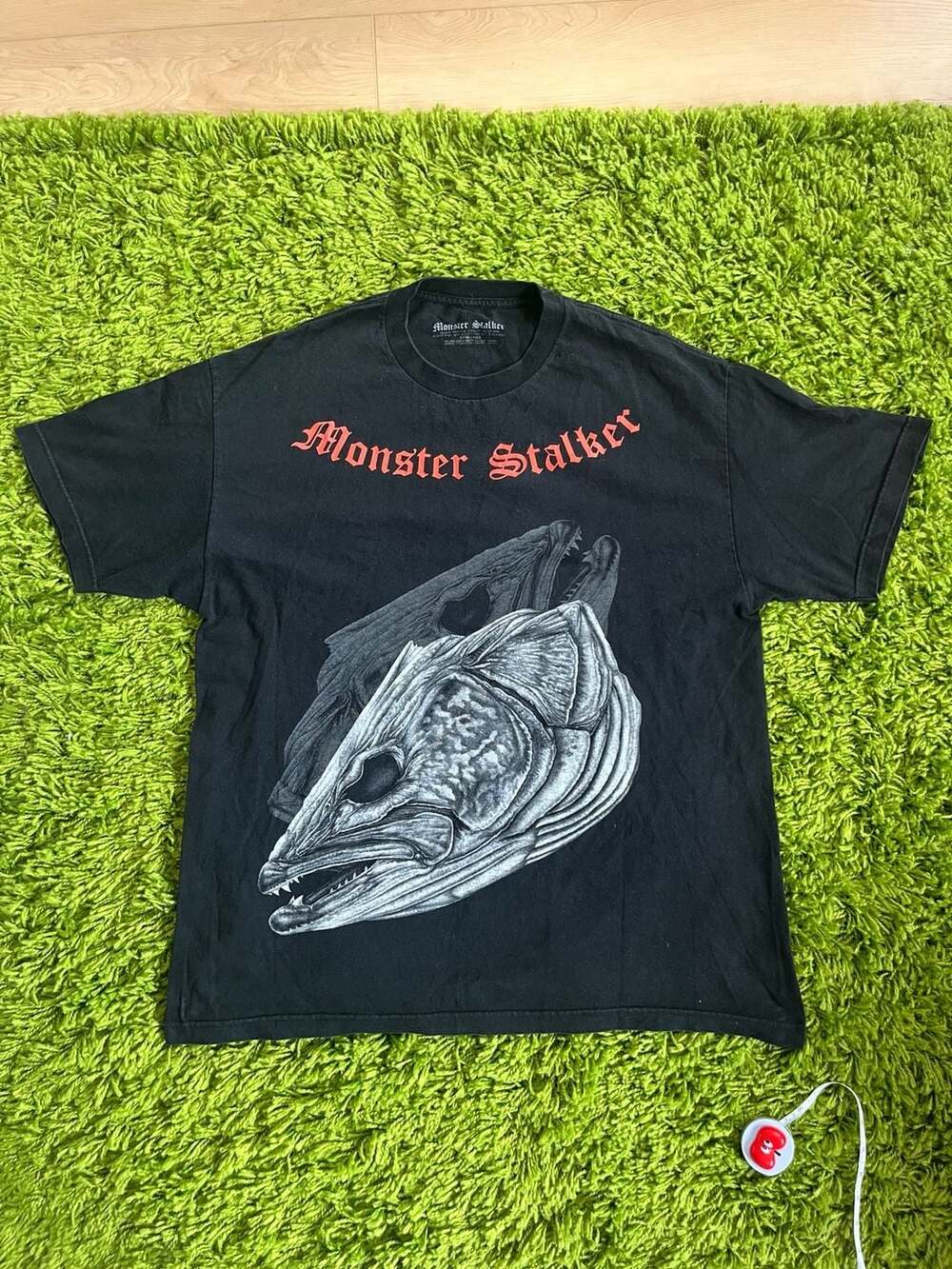 Monster Stalker Wicked Walleye Graphic T-Shirt Extra Large Black